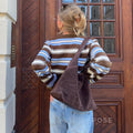 Blakelynn Striped Button Cardigan [RTTR7BBL]