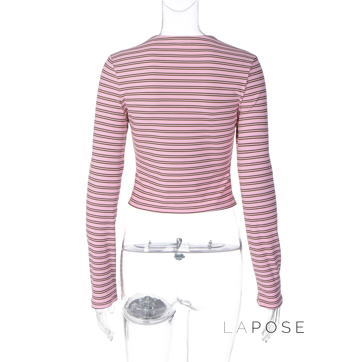 Bo Striped Button-Up Cardigan [ZG4LBG5O]