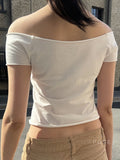 Bobbie Digital Print One Shoulder Crop Top [XX6RQ98N]