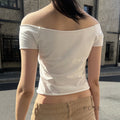 Bobbie Digital Print One Shoulder Crop Top [PCOFG6EV]
