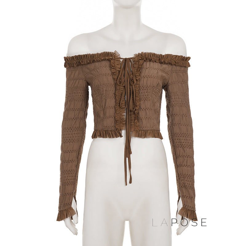 Bobbie Tie-Front Crop Cardigan [CM4C1NEM]