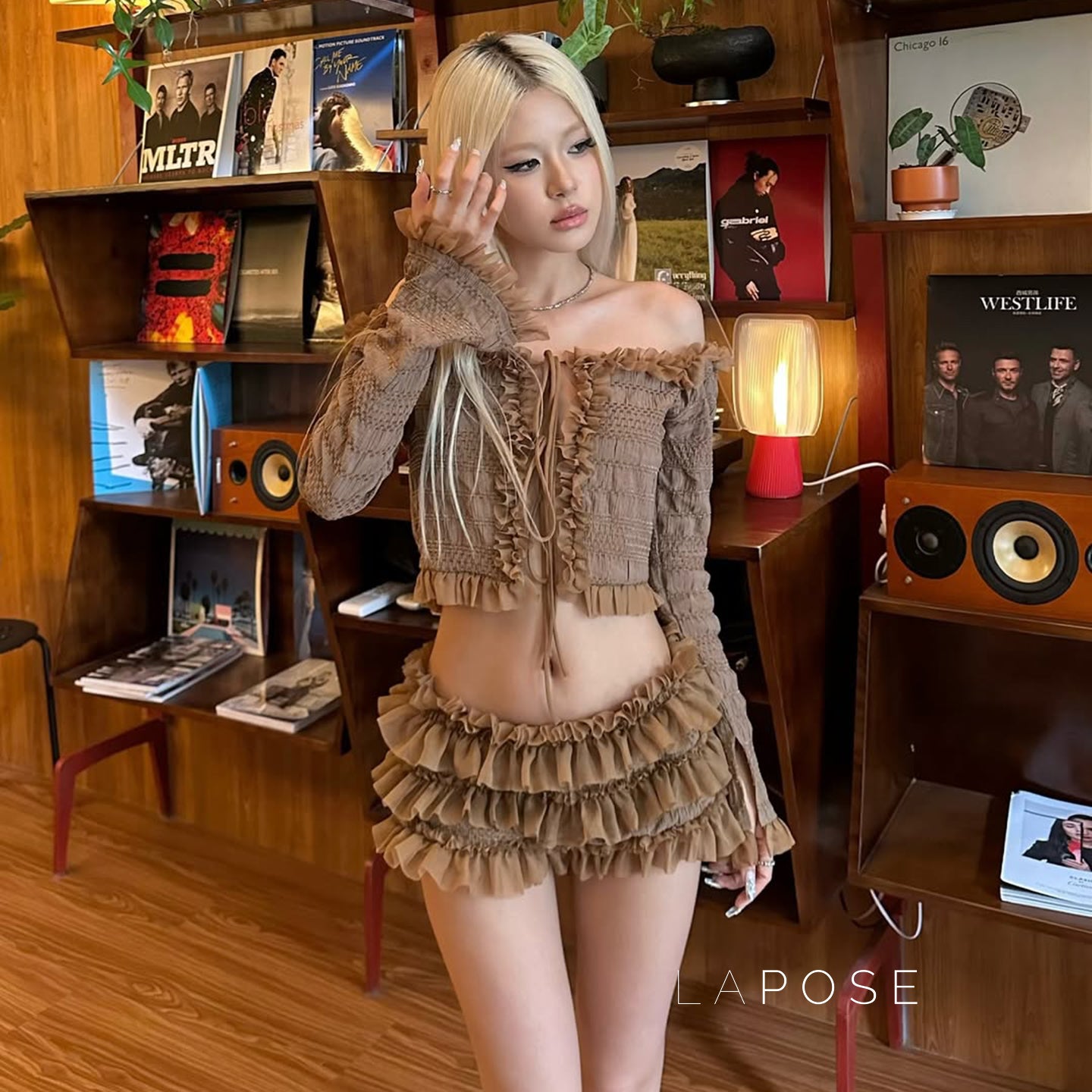 Bobbie Tie-Front Crop Cardigan [DSIO29RN]
