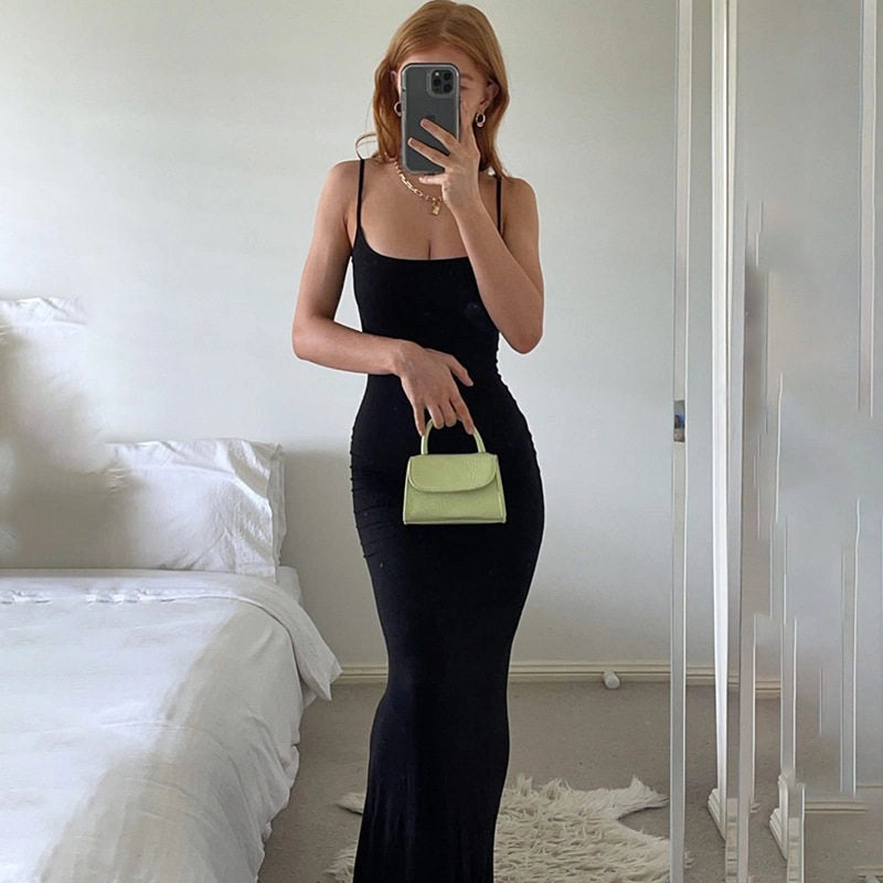 Bodycon Floor-Length Cami Dress [CABZHVGV]
