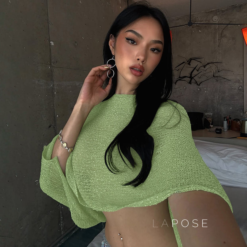 Bostyn Open Knit Pullover [RS0KQIGS]