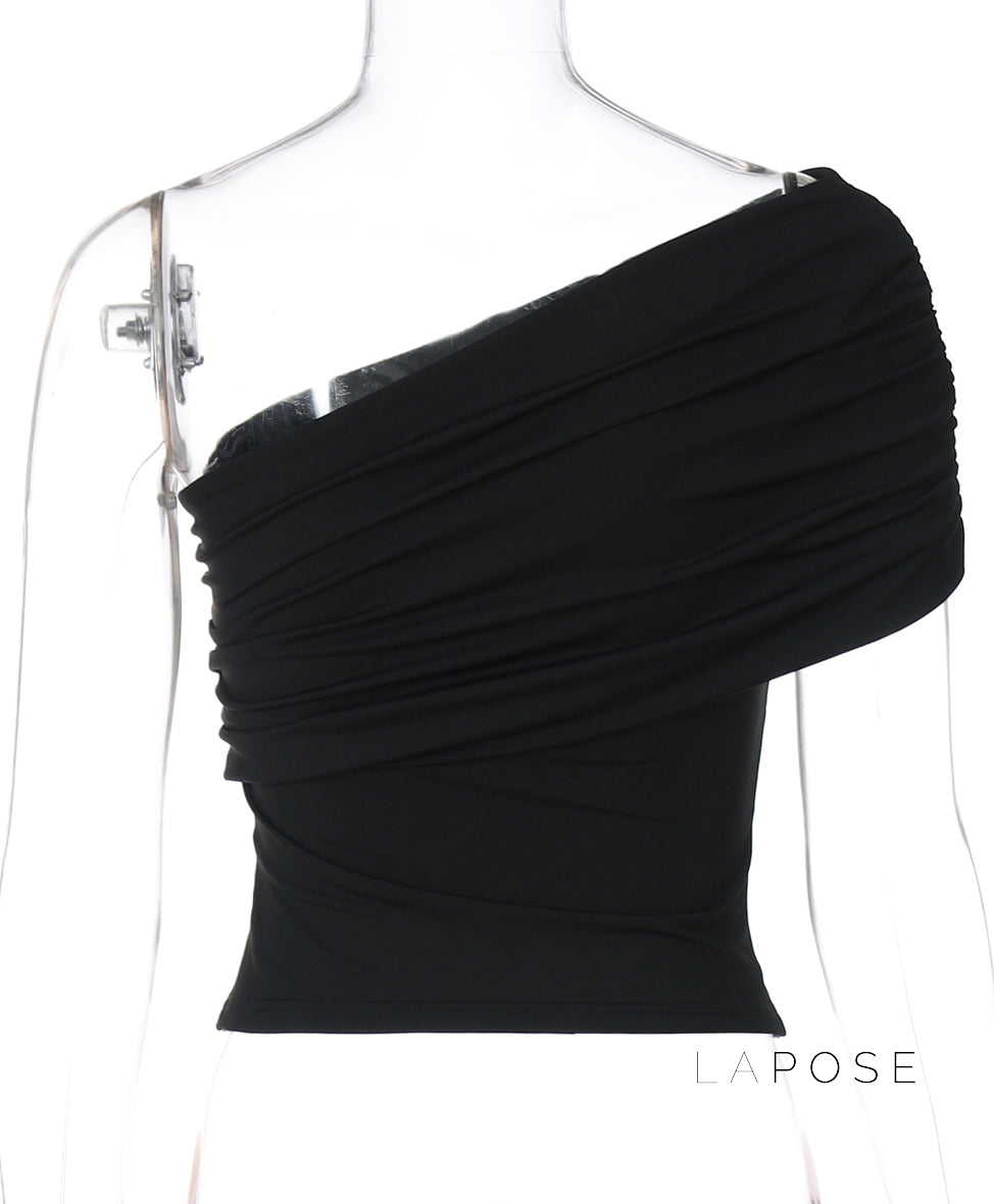 Bowen One Shoulder Crop Top [PA7F9AAS]