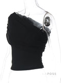 Bowen One Shoulder Crop Top [7YCNVYNN]