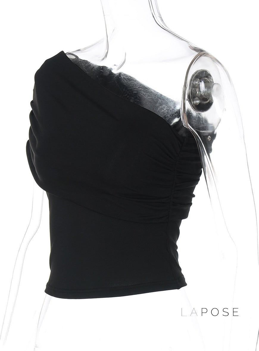 Bowen One Shoulder Crop Top [7YCNVYNN]