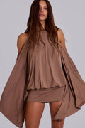 LaPose Bracha Embellished Butterfly Mini Dress