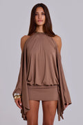 LaPose Bracha Embellished Butterfly Mini Dress