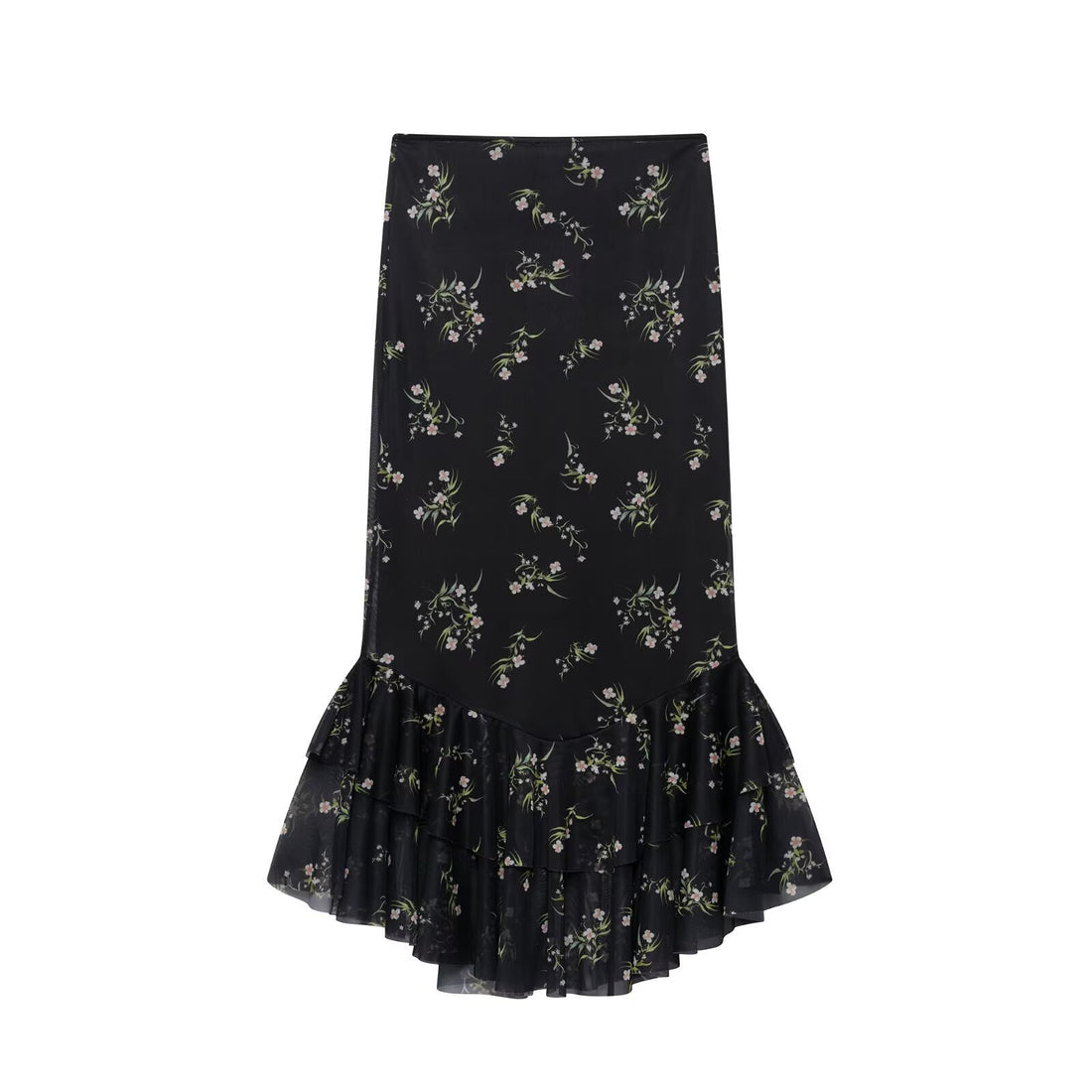 Bracha Printed Tulle Maxi Skirt [ZEPZMLE7]
