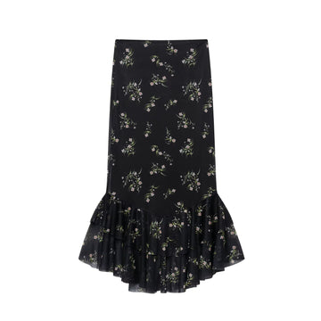 Bracha Printed Tulle Maxi Skirt [ZEPZMLE7]