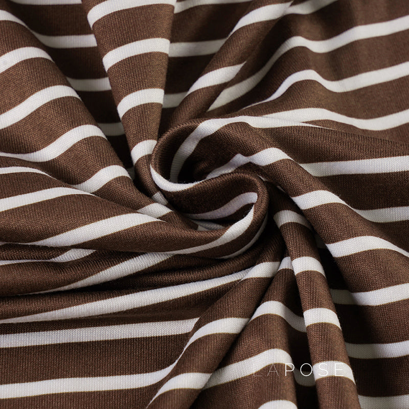 Bracha Striped Ruched One-Shoulder Dress [EHP1YV3C]