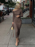 Bracha Striped Ruched One-Shoulder Dress [2D9IIXSG]