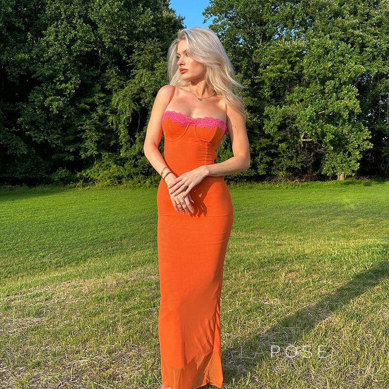 Brailynn Lace Maxi Dress [8AC7OM3K]