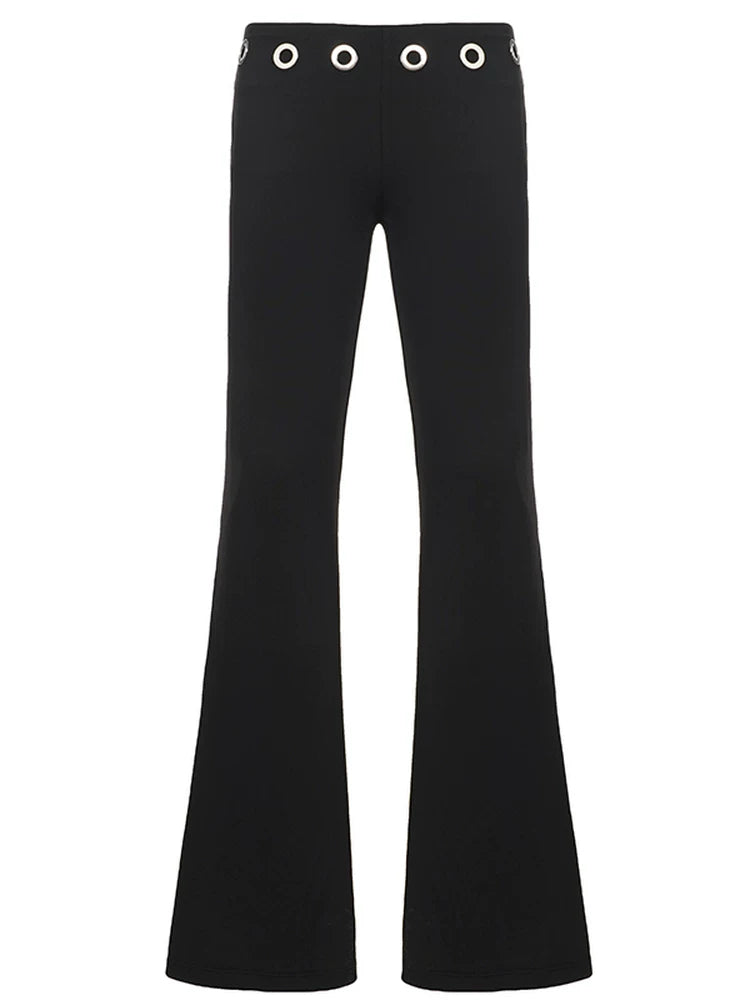 LaPose - Breanna Low Rise Grommet Flare Pants