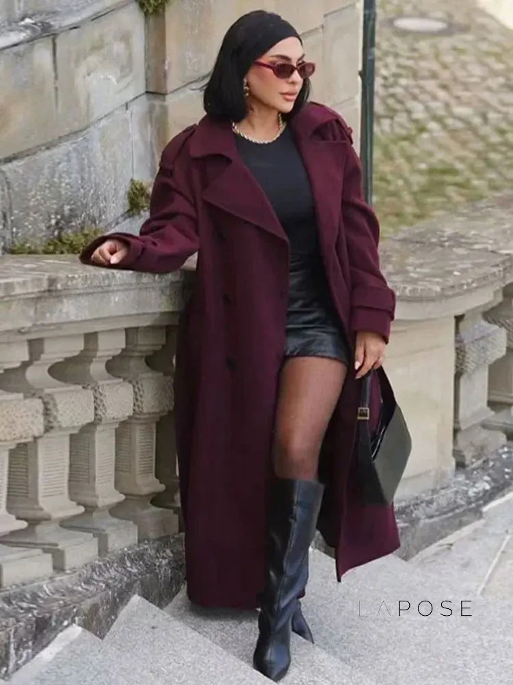 Brenley Double-Breasted Belted Coat [CZVG7OFS]