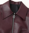 Brenna Lapel Faux Leather Jacket [AKEI5AZS]