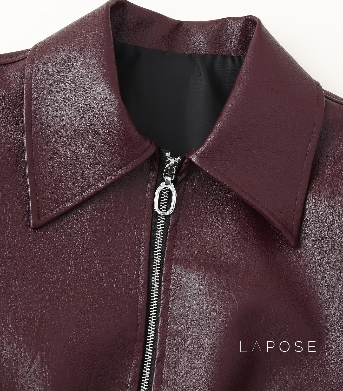 Brenna Lapel Faux Leather Jacket [AKEI5AZS]