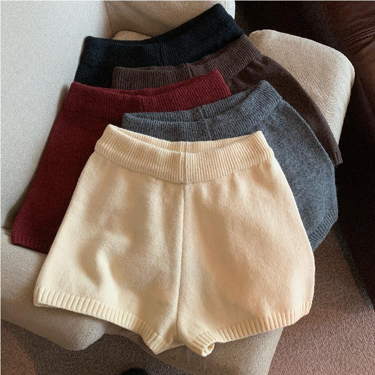 Bria Knit Wide-Leg Shorts [8U67J77V]