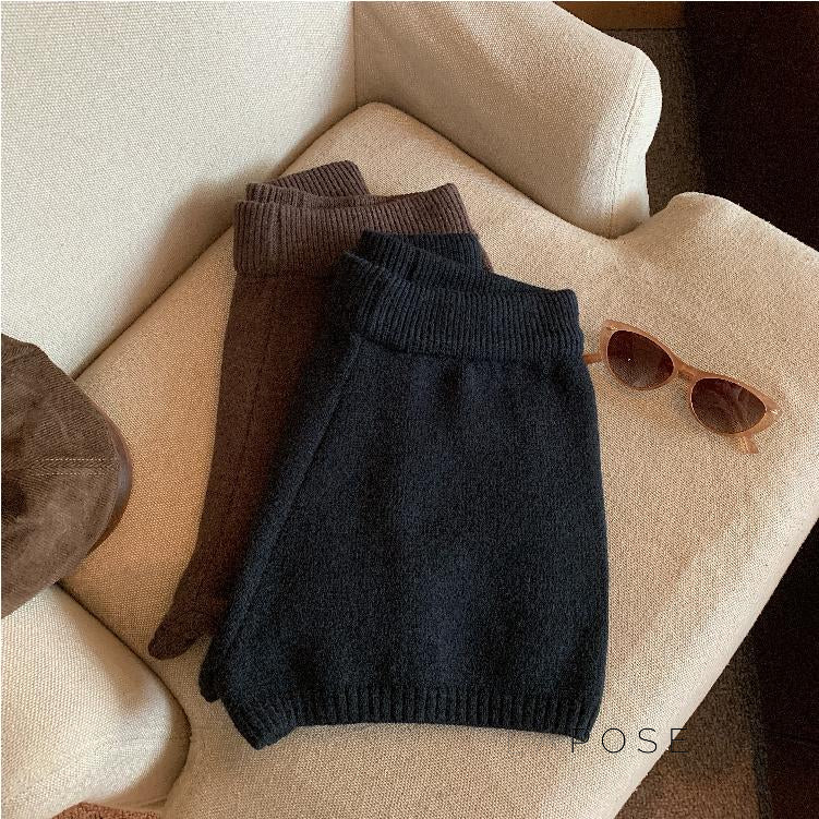 Bria Knit Wide-Leg Shorts [VOMGGHO5]
