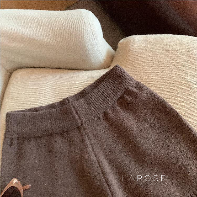 Bria Knit Wide-Leg Shorts [6IWUV56E]