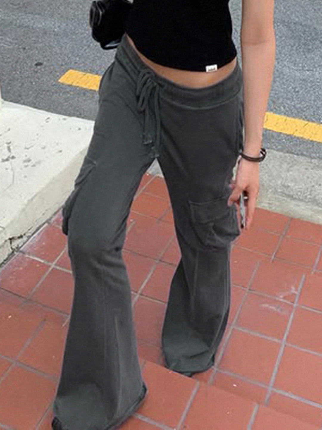 Bridgette Patchwork Knit Pants [X711I6YC]