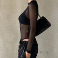 Brienne Backless Mesh Romper [6Z6WQF3Z]