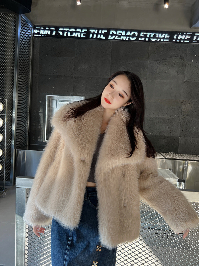 Brisa Plush Faux Fur Coat [LTIXBIZF]