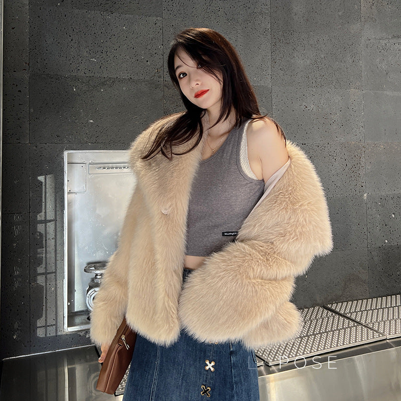 Brisa Plush Faux Fur Coat [SUGS5KH8]