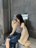 Brisa Plush Faux Fur Coat [055J1S97]