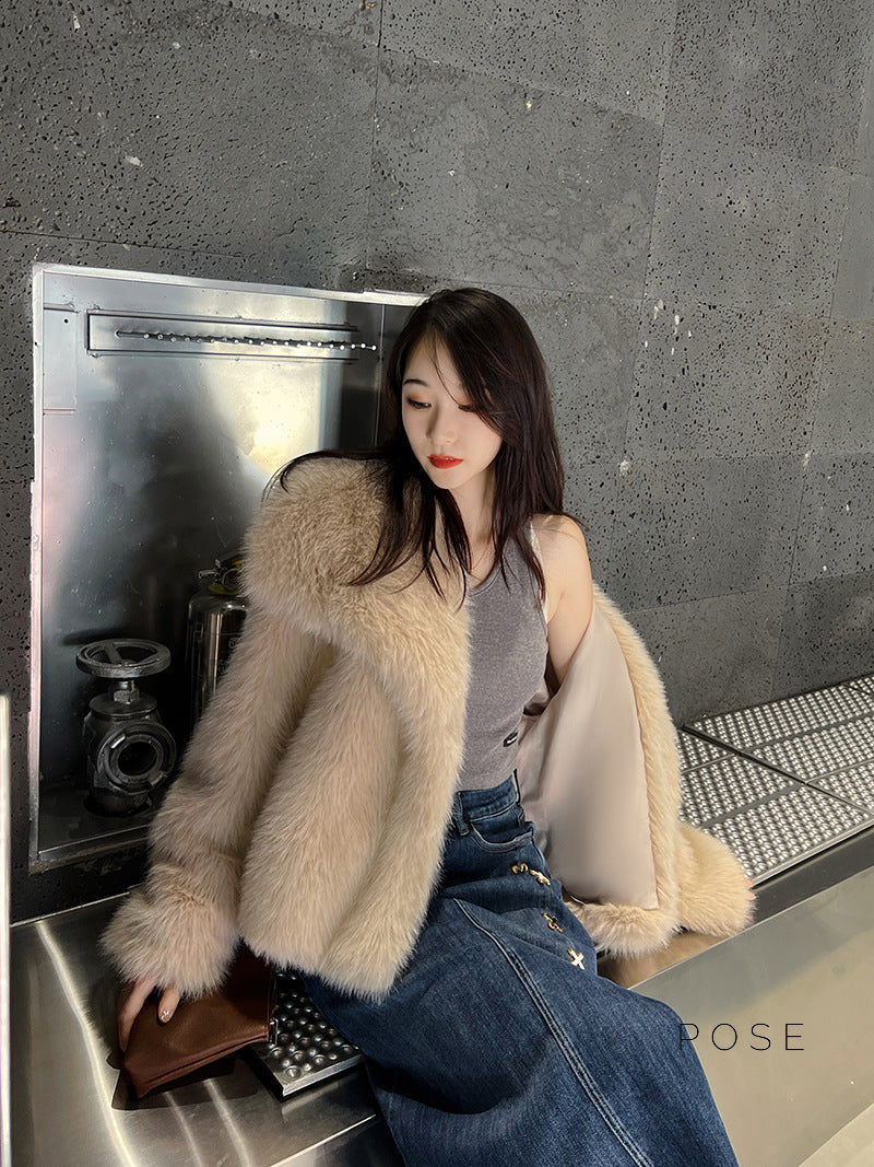 Brisa Plush Faux Fur Coat [OGQ4BKVG]