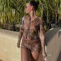 Britain Leopard Mesh Short Set [MGQY7ZZ4]