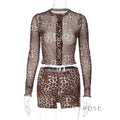 Britain Leopard Mesh Short Set [VX5BZOVP]