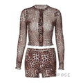 Britain Leopard Mesh Short Set [6IFOFVY8]