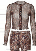 Britain Leopard Mesh Short Set [4CL5X1UP]