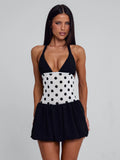 LaPose Britany Ruched Bubble Mini Dress