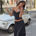 Brithany Floral Polka Halter Top [9H0UAUG1]