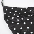 Brithany Floral Polka Halter Top [M9V1M1WB]
