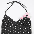 Brithany Floral Polka Halter Top [C77ARPTV]