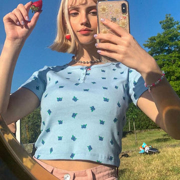 Brittyn Floral Crop Top