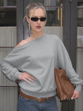 Brookelynn Off Shoulder Sweatshirt [2BOOPEIC]