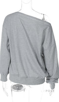 Brookelynn Off Shoulder Sweatshirt [IHFEMZXI]