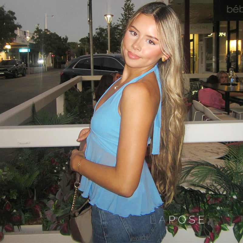 Brylei Mesh Halter Top