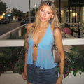 Brylei Mesh Halter Top
