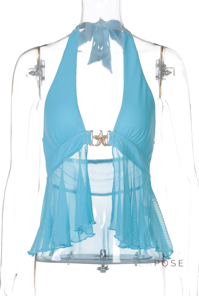 Brylei Mesh Halter Top