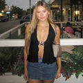 Brylei Mesh Halter Top