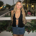 Brylei Mesh Halter Top