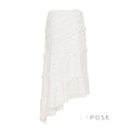 Bryn Ruffle Asymmetric Maxi Skirt [W28HQXLG]