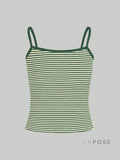 Brystol Striped Camisole Crop Top [A8759EOG]