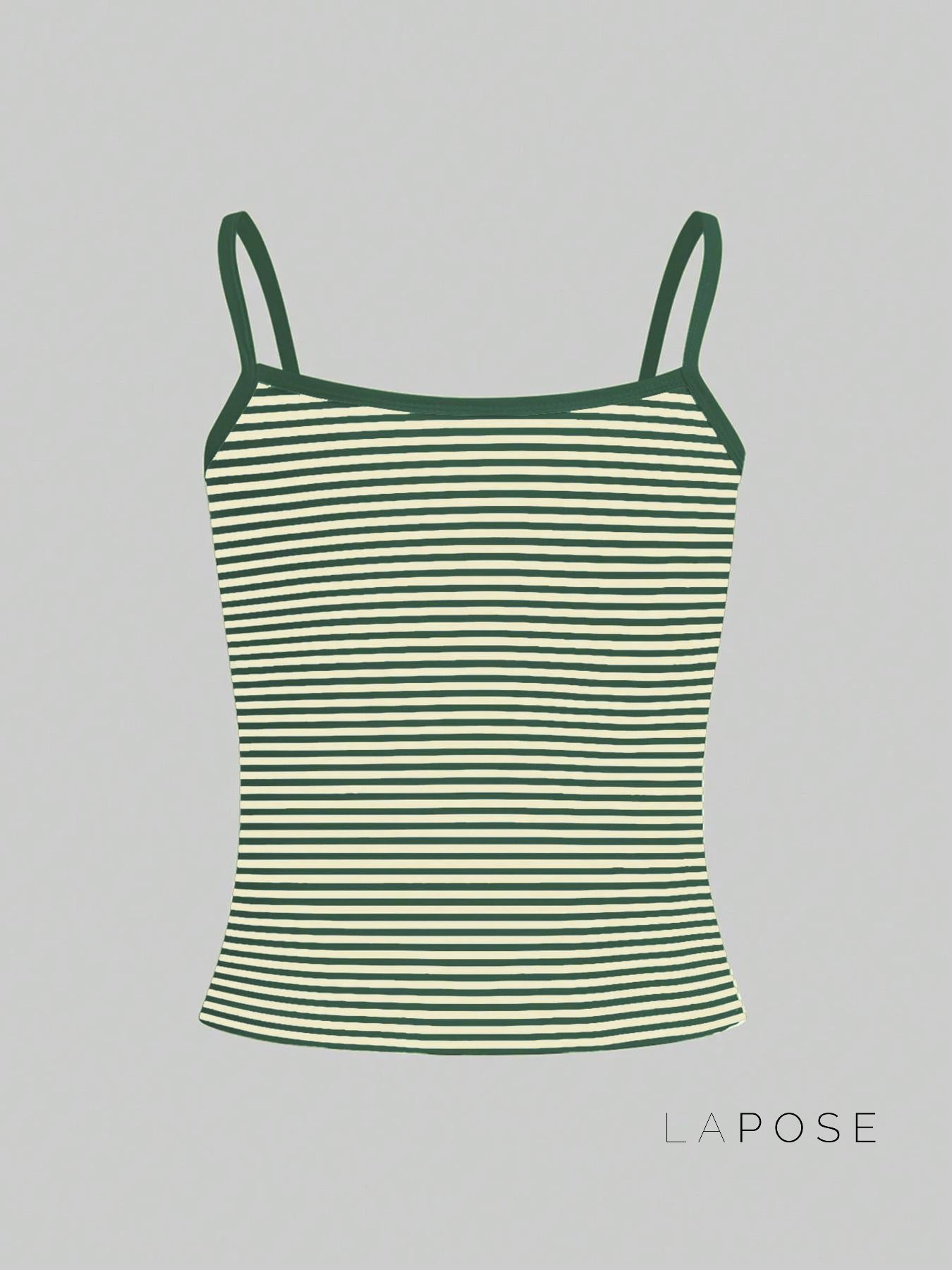 Brystol Striped Camisole Crop Top [A8759EOG]